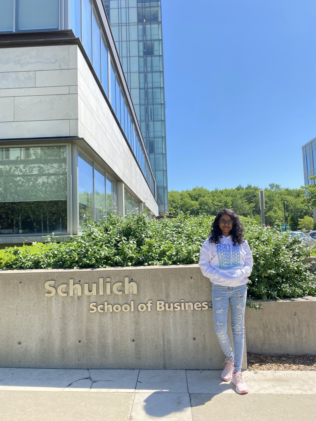 Kaviya at the Schulich School of Business, Toronto