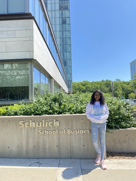 Kaviya at the Schulich School of Business, Toronto
