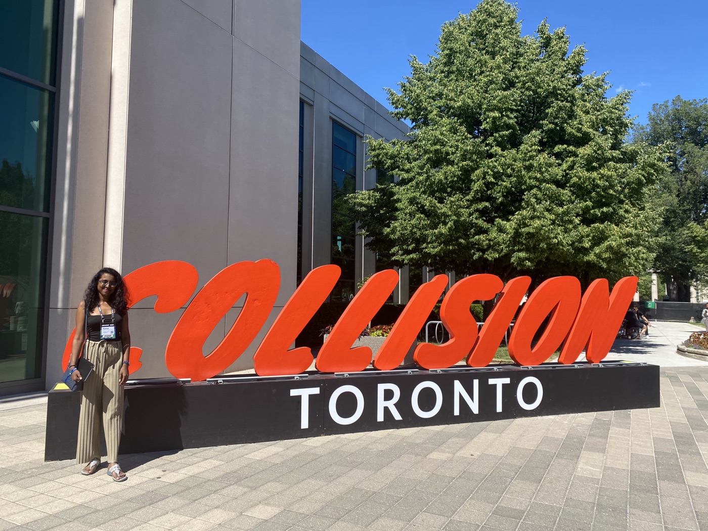 Kaviya at the Collision tech conference, Toronto